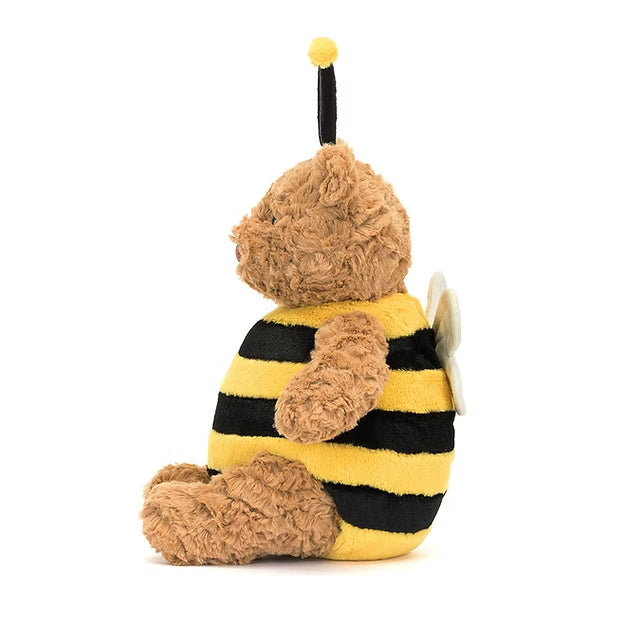 Jellycat Bartholomew Bear Bumblebee costume detail