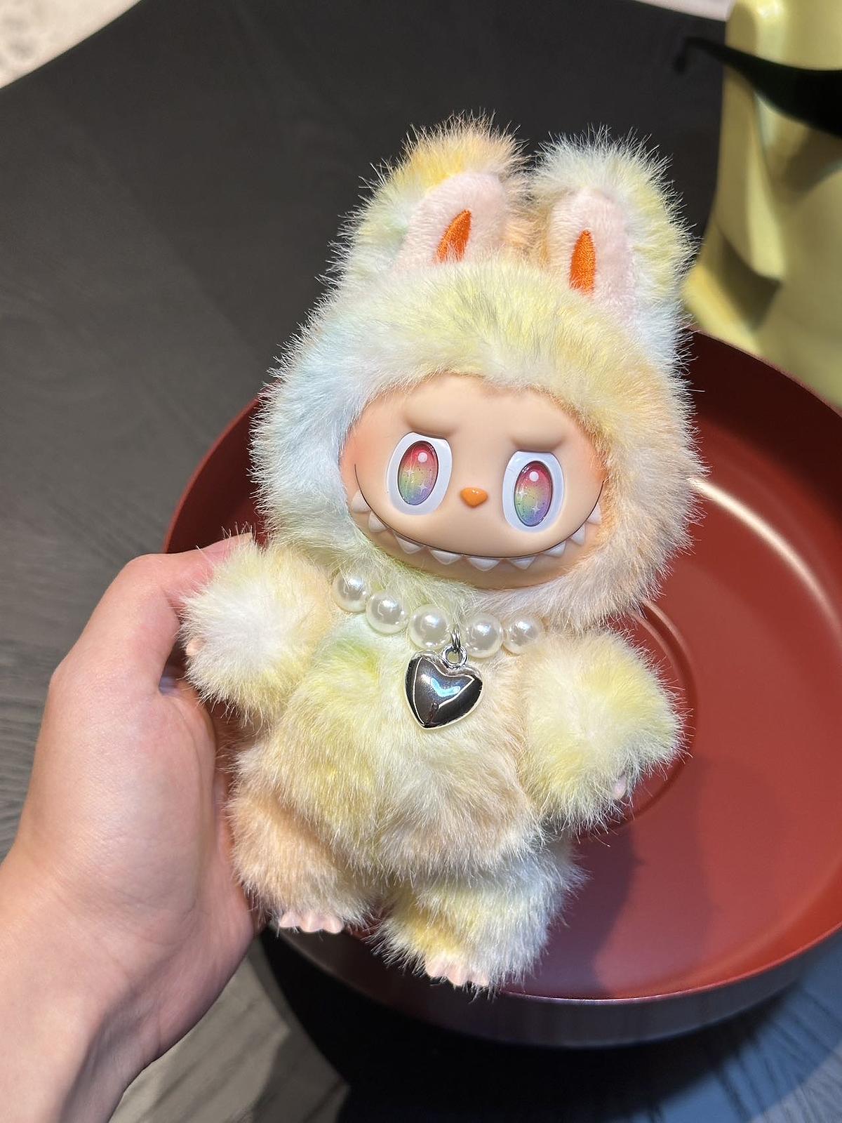 Rainbow Dreams – Handmade Labubu Inspired Plush Doll