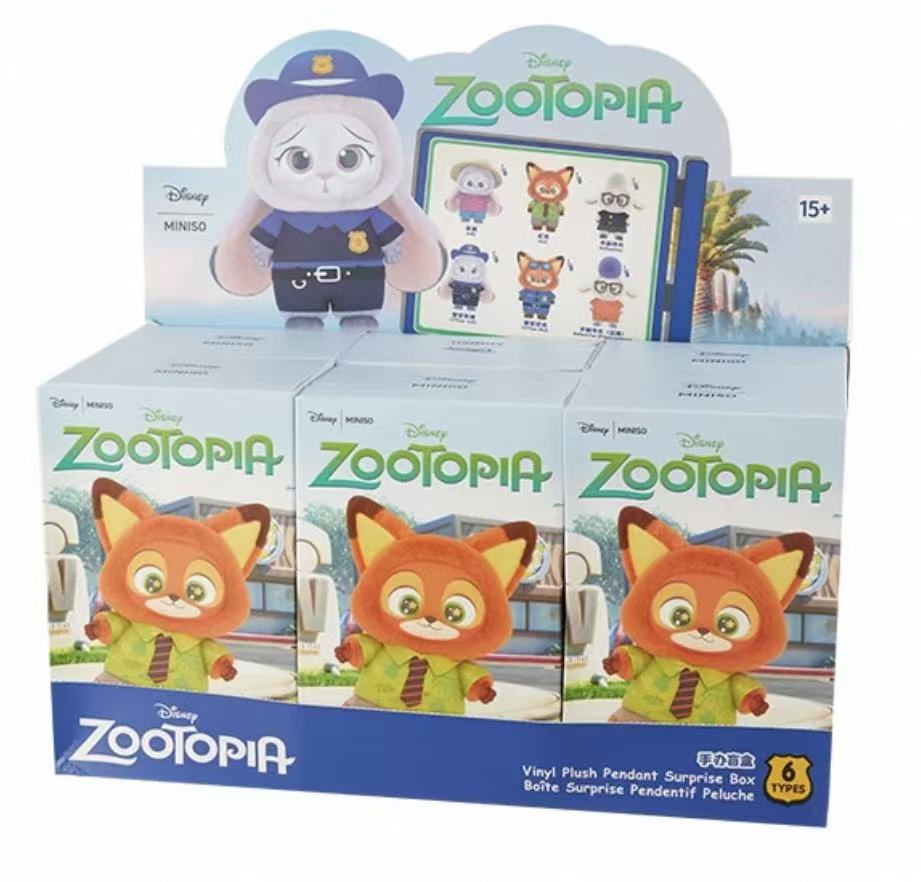 MINISO Disney Zootopia Series Vinyl Plush Pendant Blind Box