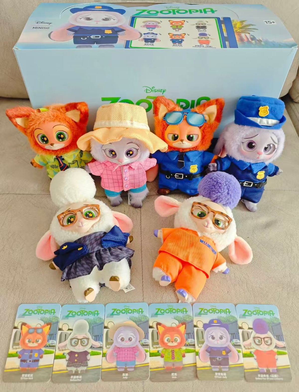 MINISO Disney Zootopia Series Vinyl Plush Pendant Blind Box