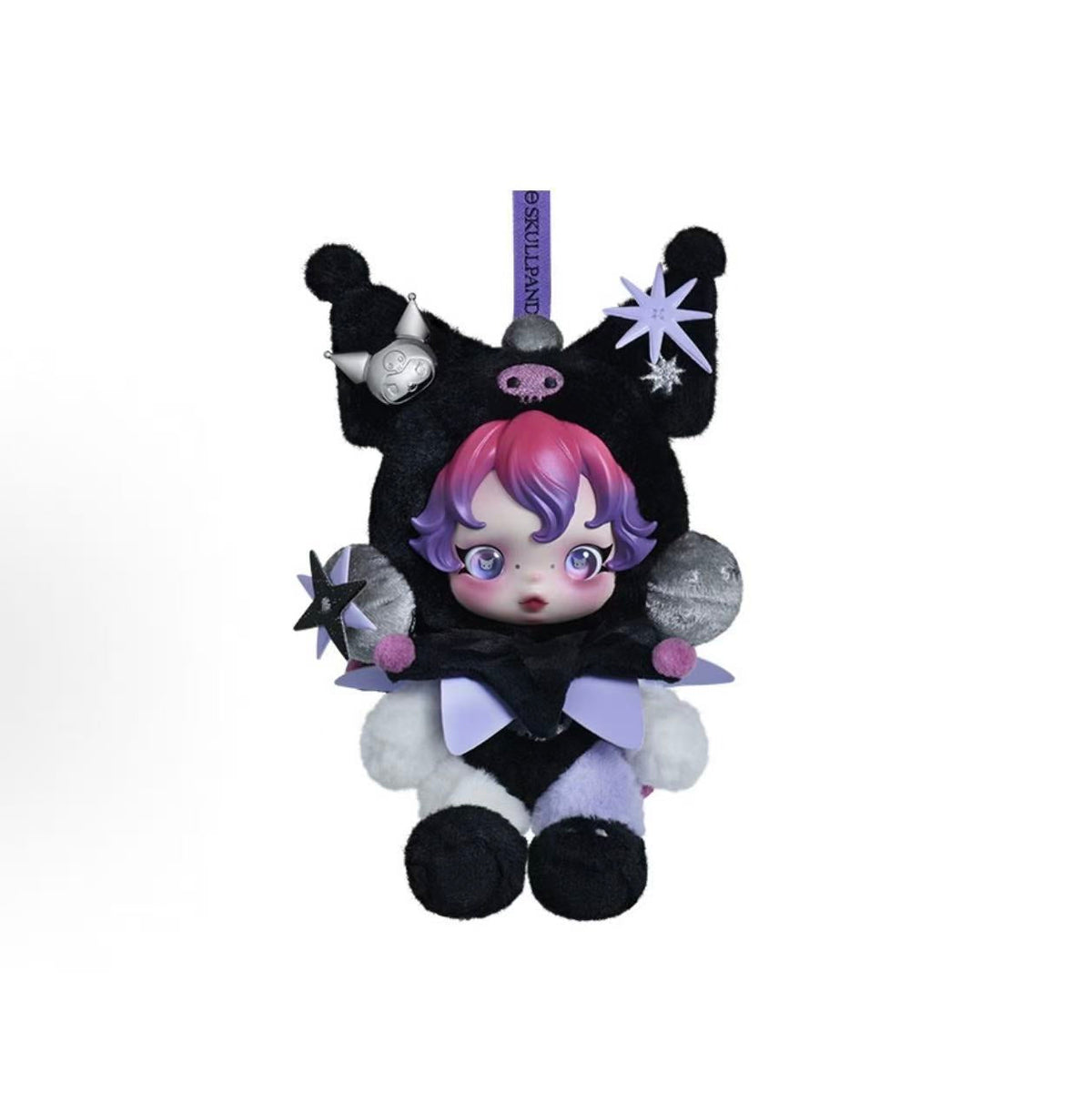Skullpanda × Kuromi Plush Pendant
