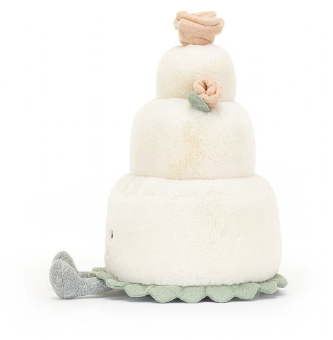Jellycat Amuseable Wedding Cake 28cm side view