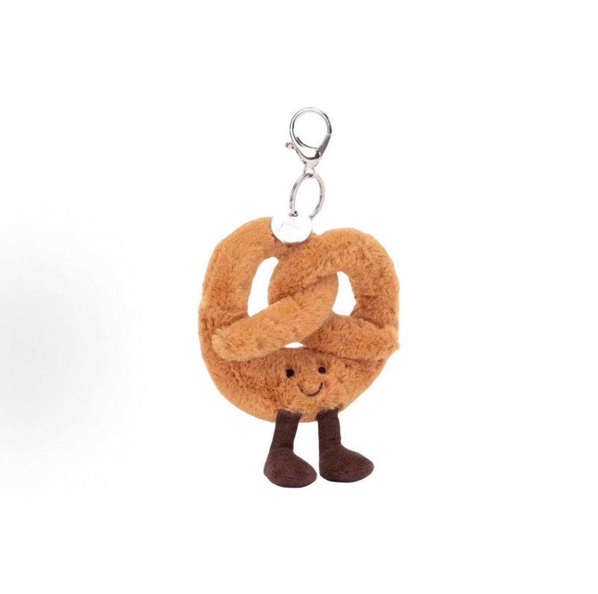 Jellycat Amuseables Pretzel Bag Charm 12cm front view