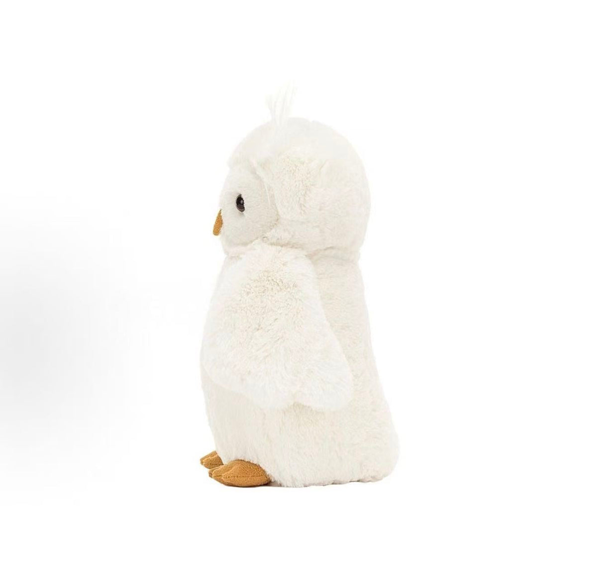 Jellycat Bashful Owl Original (Medium) soft toy, side view