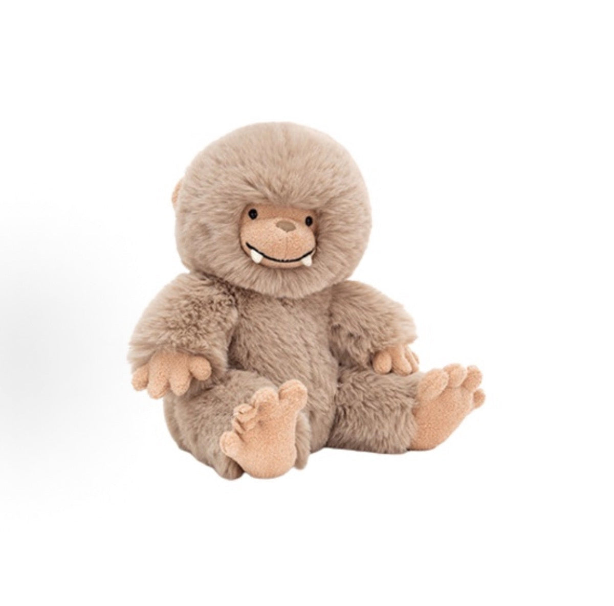 Jellycat Bo Bigfoot soft toy, seated view