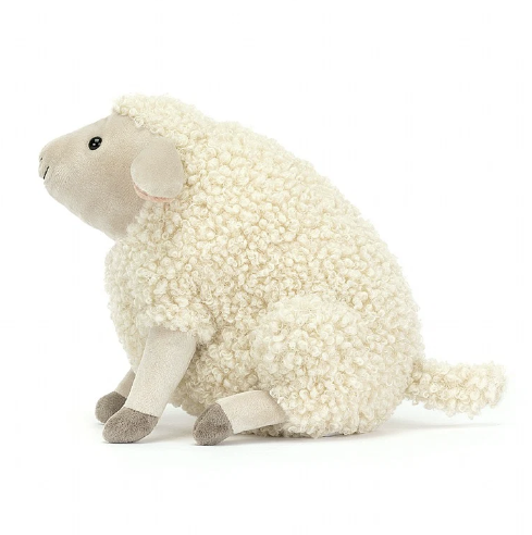 Jellycat Burly Boo Sheep 19cm side view