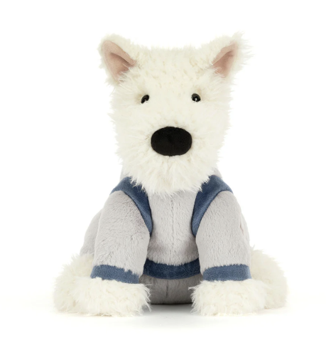 Jellycat Munro Scottie Dog Space Outfit full front view