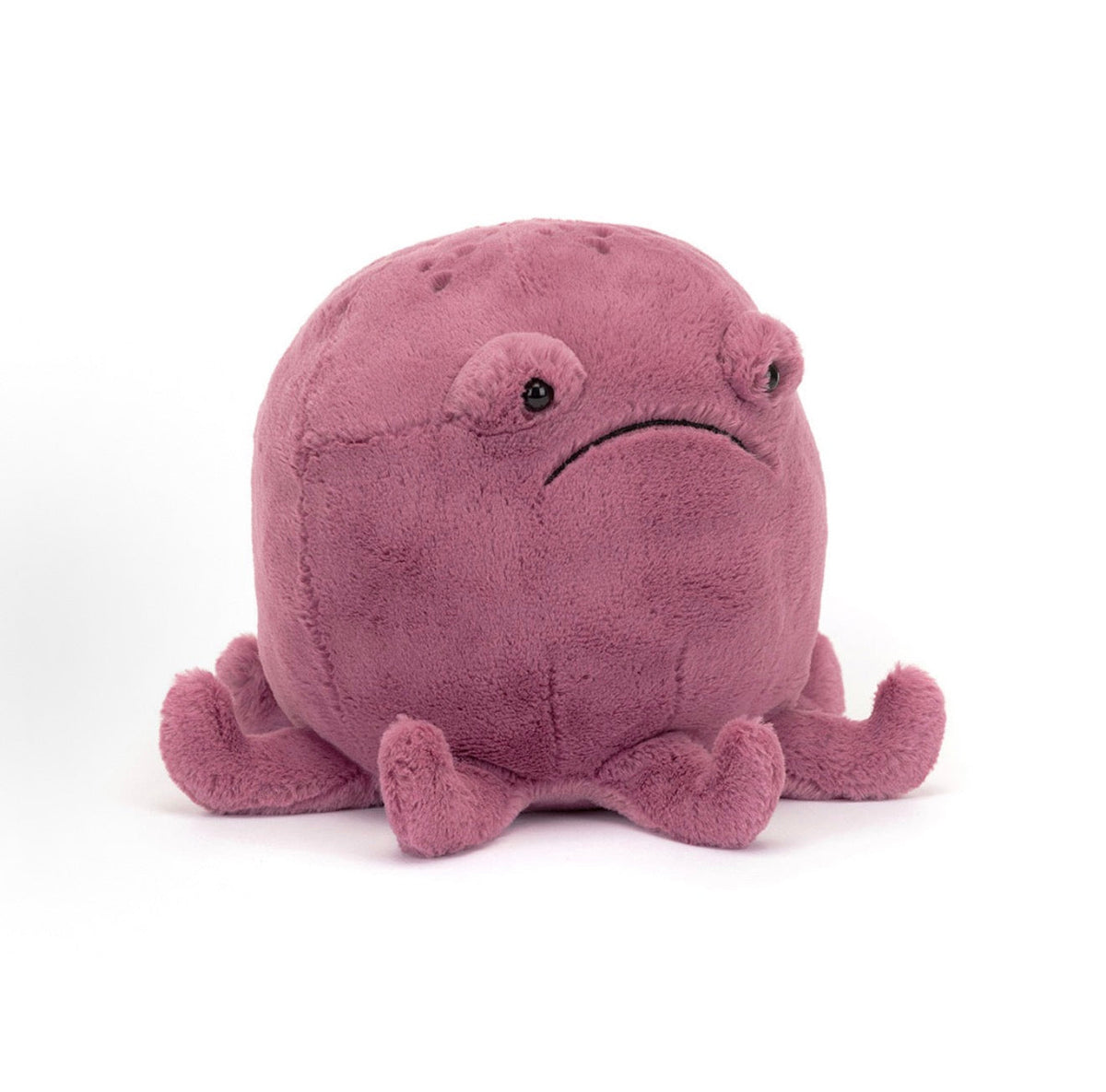 Jellycat Ondre Octopus 20cm aubergine soft toy front view