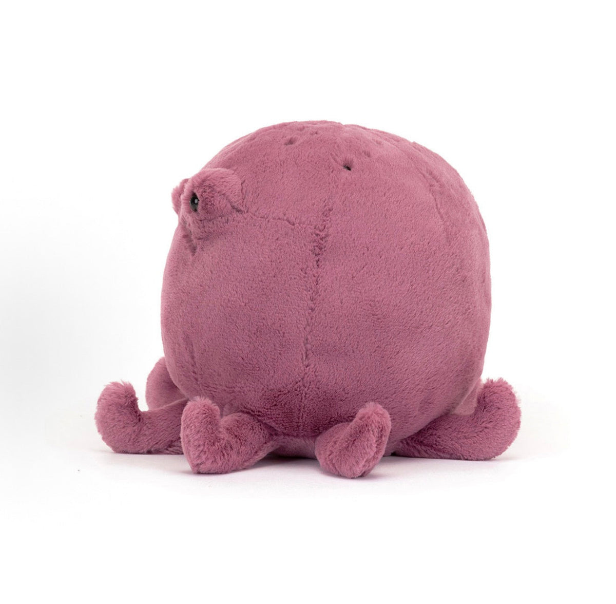 Jellycat Ondre Octopus 20cm aubergine plush side view
