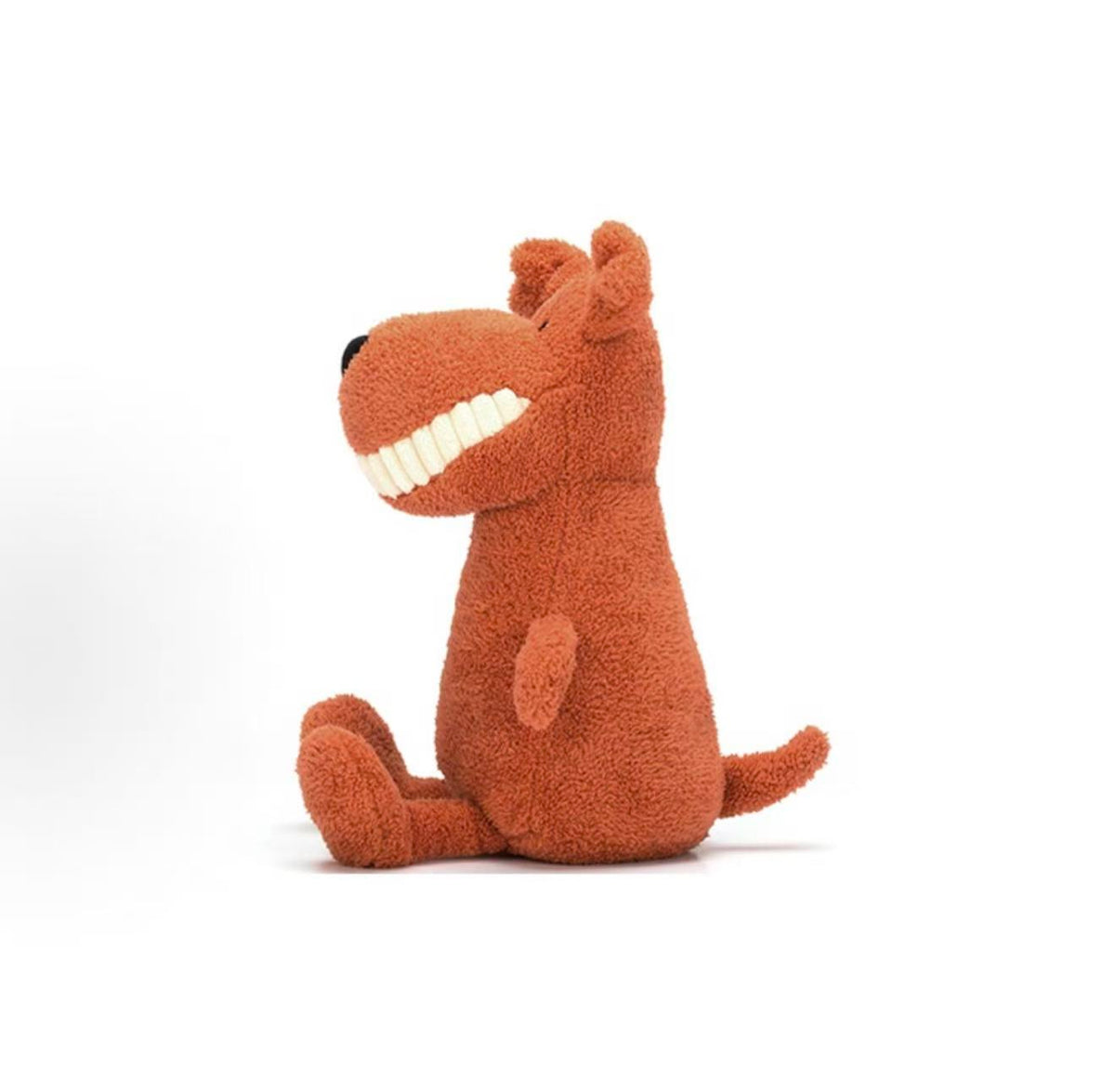 Jellycat Toothy Mutt Medium soft toy, side view