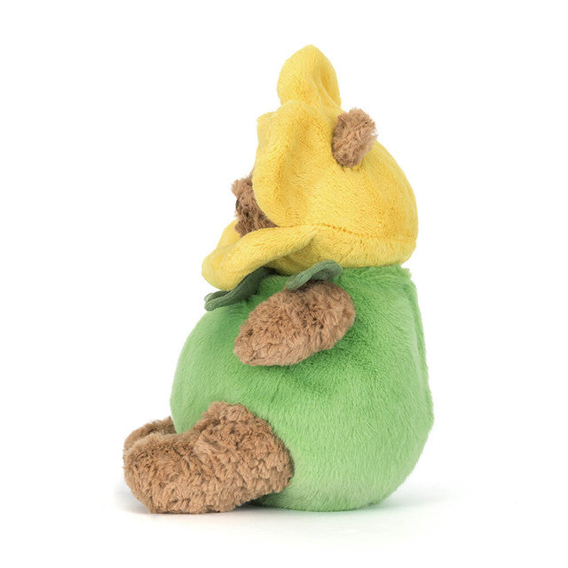 Jellycat Bartholomew Bear Daffodil Outfit side view