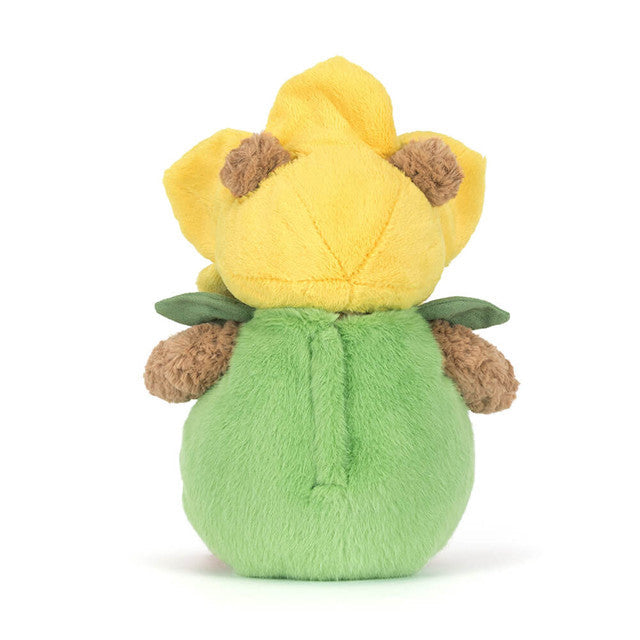 Jellycat Bartholomew Bear Daffodil Outfit back view
