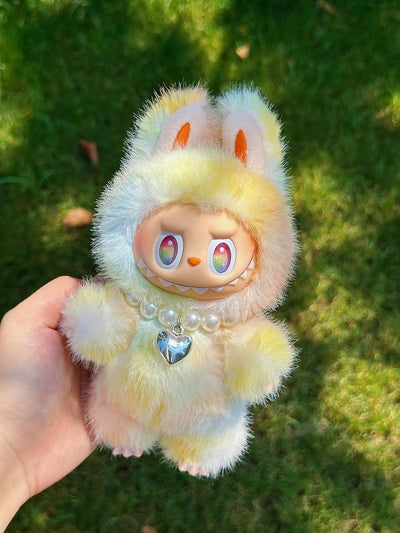 Rainbow Dreams – Handmade Labubu Inspired Plush Doll