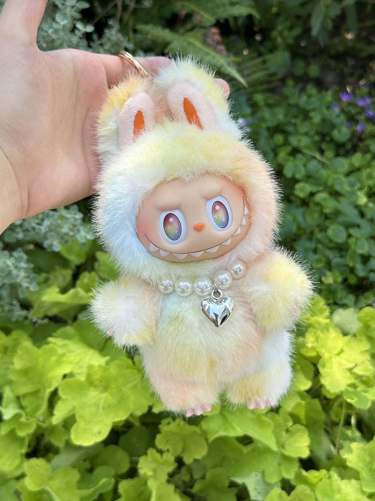 Rainbow Dreams – Handmade Labubu Inspired Plush Doll