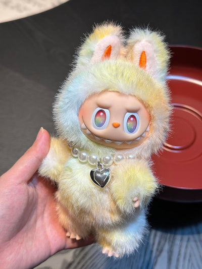 Rainbow Dreams – Handmade Labubu Inspired Plush Doll