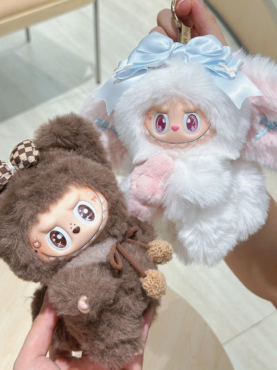 Brown Teddy labubu – Handmade Plush Doll