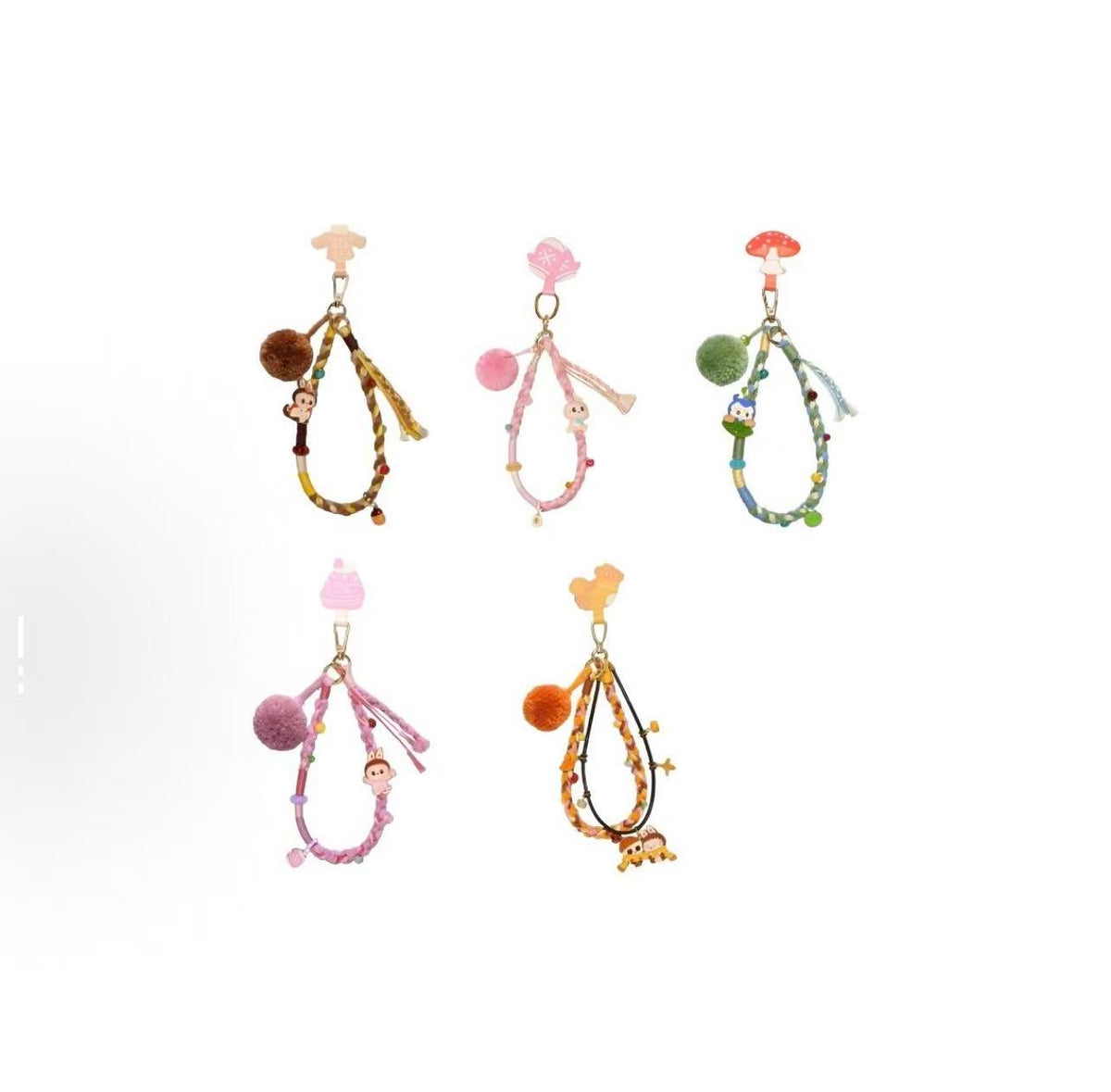 The Monsters Labubu Fall Into Sweaters Series Lanyard