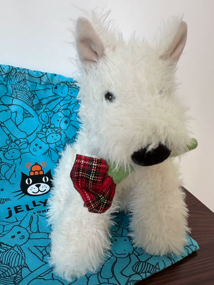 Jellycat Munro Scottie Dog 'Love You' 25cm