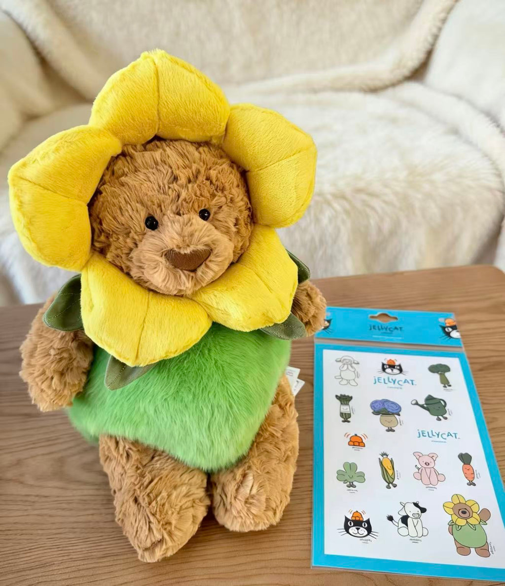 Jellycat Bartholomew Bear Daffodil Outfit