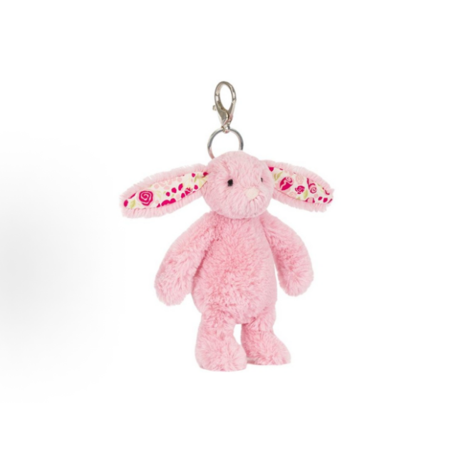 JELLYCAT BLUSHKIN BLOSSOM BUNNY BAG CHARM