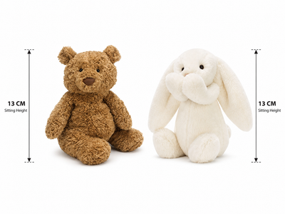 Jellycat Bartholomew bear brown & Bashful Cream Bunny Gift Set - product image 2