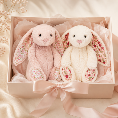Jellycat Blossom Cream Bunny 'Berry' & Blossom Blush Bunny 'Cherry' Gift Set - product image 1