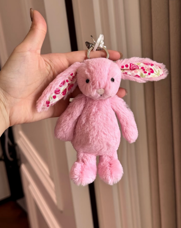 JELLYCAT BLUSHKIN BLOSSOM BUNNY BAG CHARM