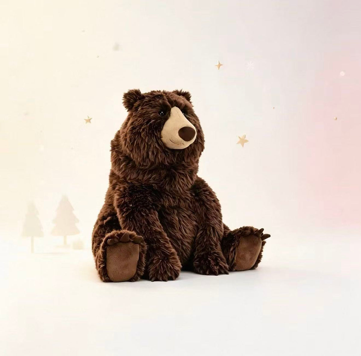 Jellycat Bizzlestomp Bear 40cm dark brown Christmas plush toy
