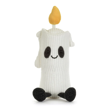 Jellycat Amuseables Flickerty Candle 19cm full front view