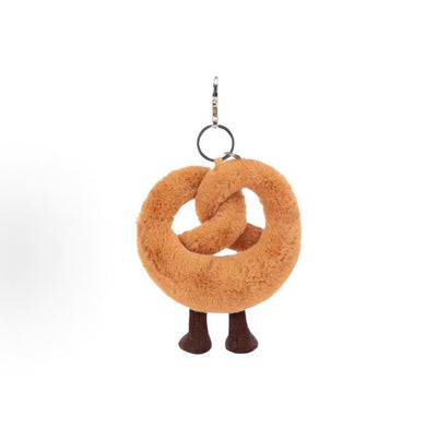 Jellycat Amuseables Pretzel Bag Charm back view