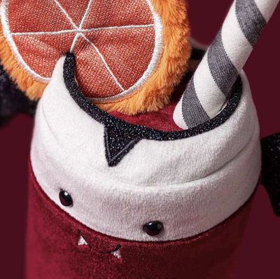Jellycat Vampop Drink plush orange and straw close-up