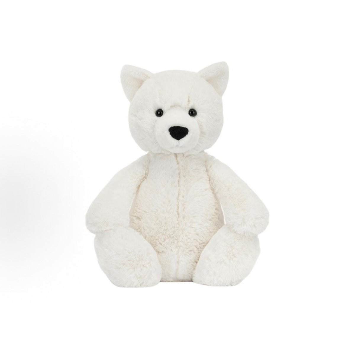 Jellycat Bashful Arctic Fox soft toy, front view