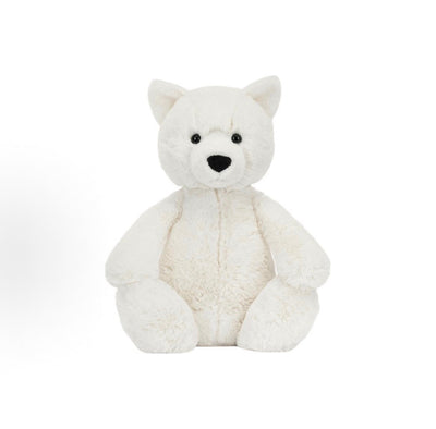 Jellycat Bashful Arctic Fox soft toy, front view