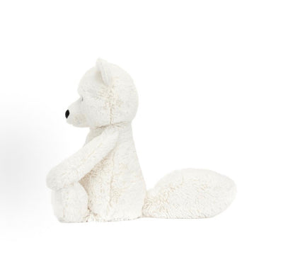 Jellycat Bashful Arctic Fox soft toy, side view