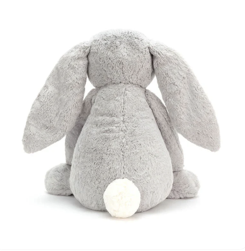 Jellycat Bashful Bunny Silver Huge 51cm back view