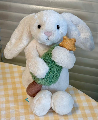 Jellycat Bashful Bunny with Christmas Tree 15CM - product image 4