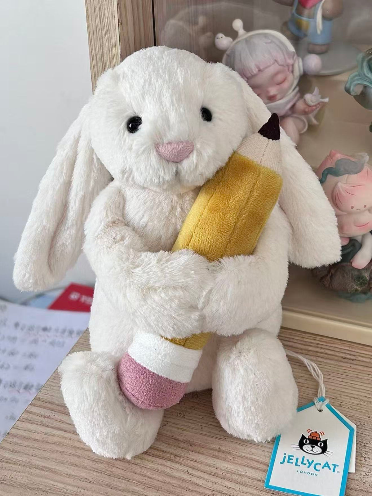 Jellycat Bashful Bunny with Pencil 15CM - product image 3