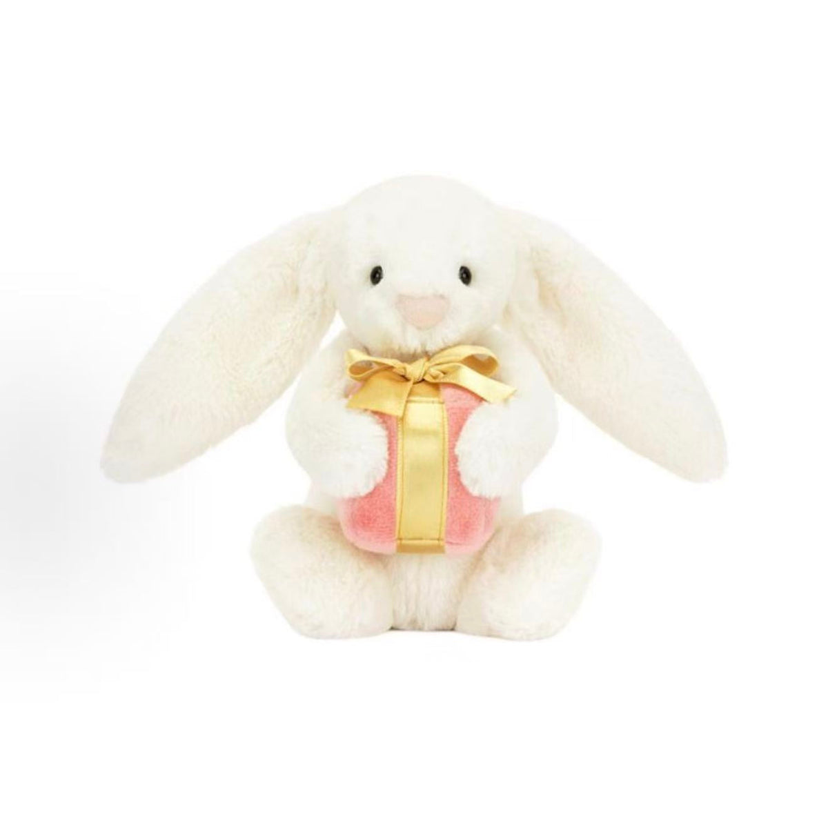 Jellycat Bashful Cream Bunny with Pink Present - product image 1