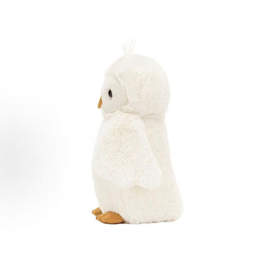 Jellycat Bashful Owl Original (Medium) soft toy, side view