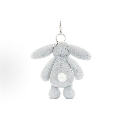 Jellycat Bashful Silver Bunny Bag Charm 18cm back view