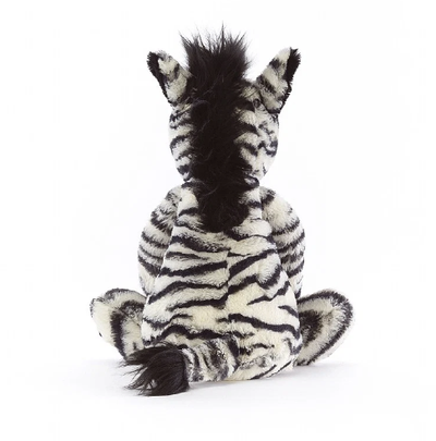 Jellycat Bashful Zebra Original Medium 31cm back view