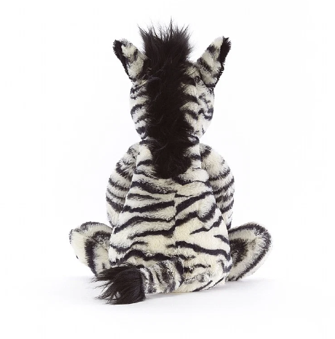 Jellycat Bashful Zebra Original Medium 31cm back view