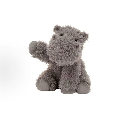 Jellycat Curvie Hippo soft toy, waving view