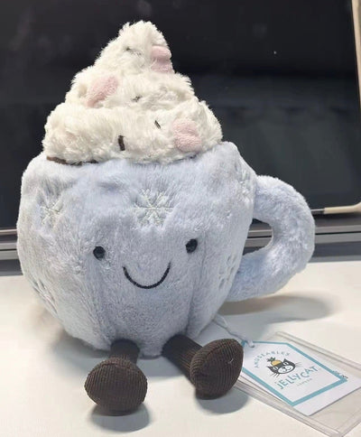 Authentic Jellycat Hot Chocolate with Marshmallows plush with original tags
