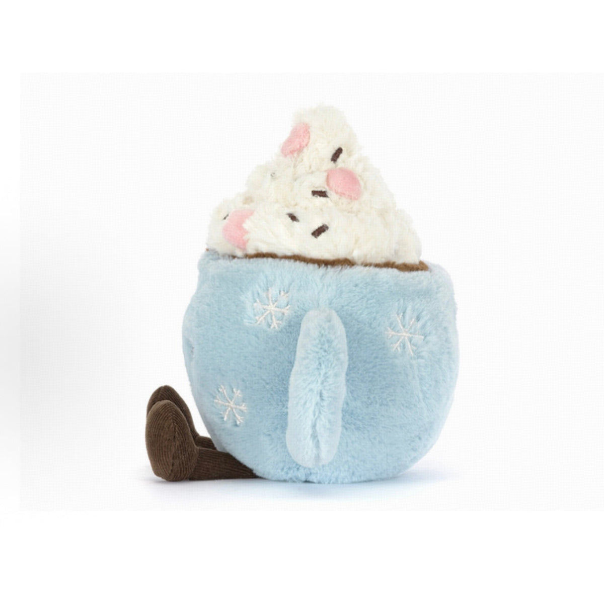 Jellycat Amuseables Hot Chocolate with Marshmallows side view