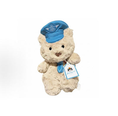 Jellycat Airlines x Harrods Bartholomew Bear Junior Pilot front view