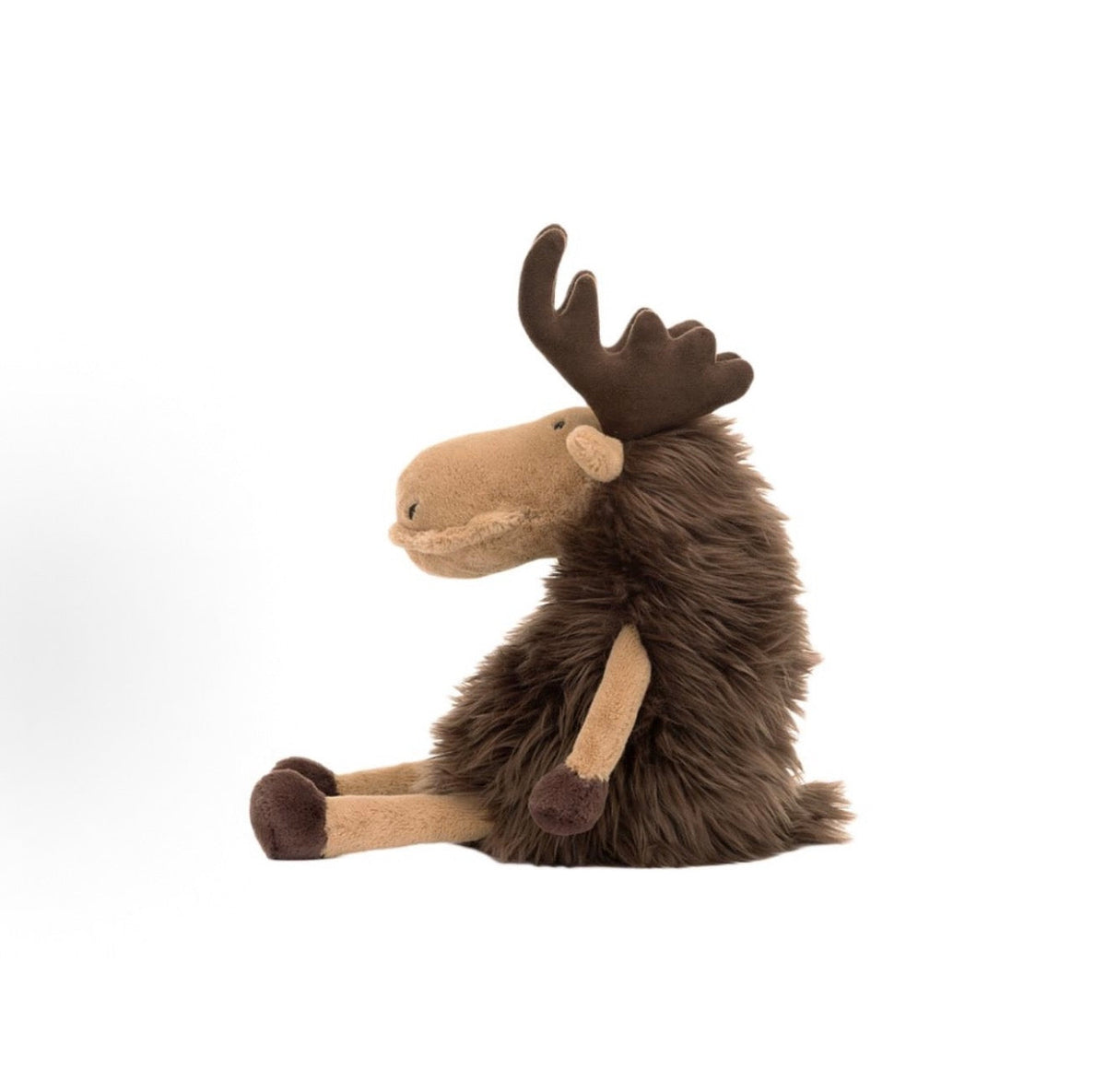 Jellycat Merrick Moose soft toy, side view
