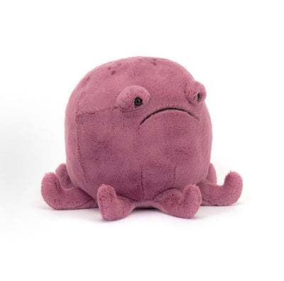 Jellycat Ondre Octopus 20cm aubergine soft toy front view