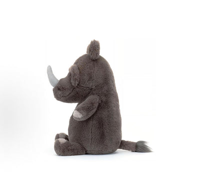 Jellycat Roderick Rhinoceros soft toy, side view