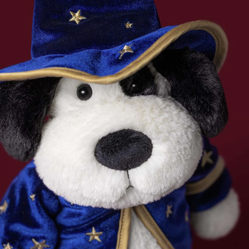 Jellycat Rufferty Puppy Wizard plush close-up